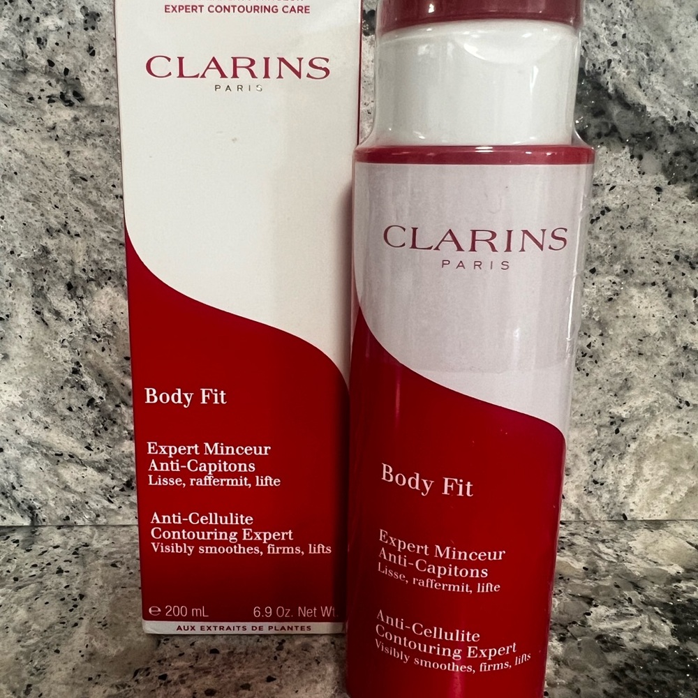 Clarins Body Fit Active Skin Smoothing Expert - Red and White